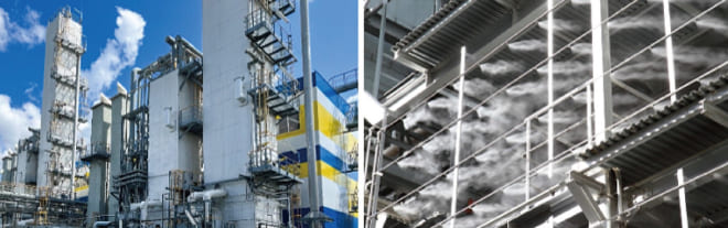 Petrochemical Plant | Summer Inlet Air Cooling for Large Air Compressors with Fine Fog