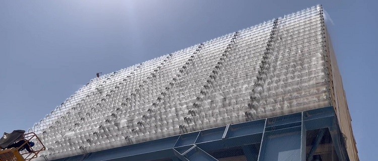 Side View of the Mist Spray Layout
