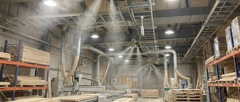 Side View of the Mist Spray Layout