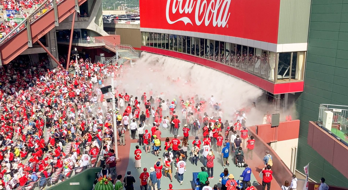 ミスト冷房・景観演出『雲海システム』