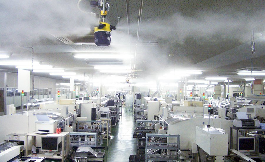 加湿による静電気対策の現場6