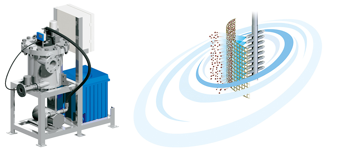写真:自動洗浄濾過装置ARSフィルター