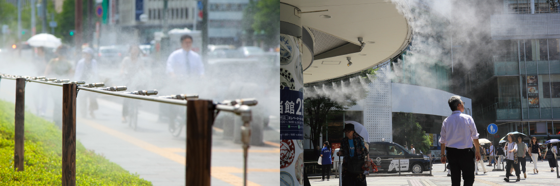 大空間ミスト冷房システム「涼霧システム」