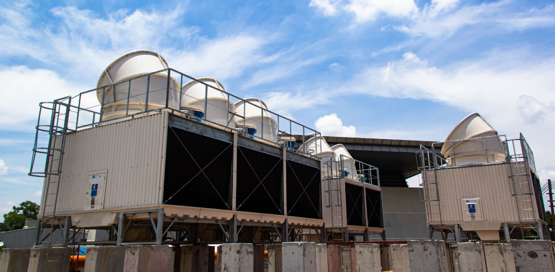 エアフィンクーラーの吸気冷却